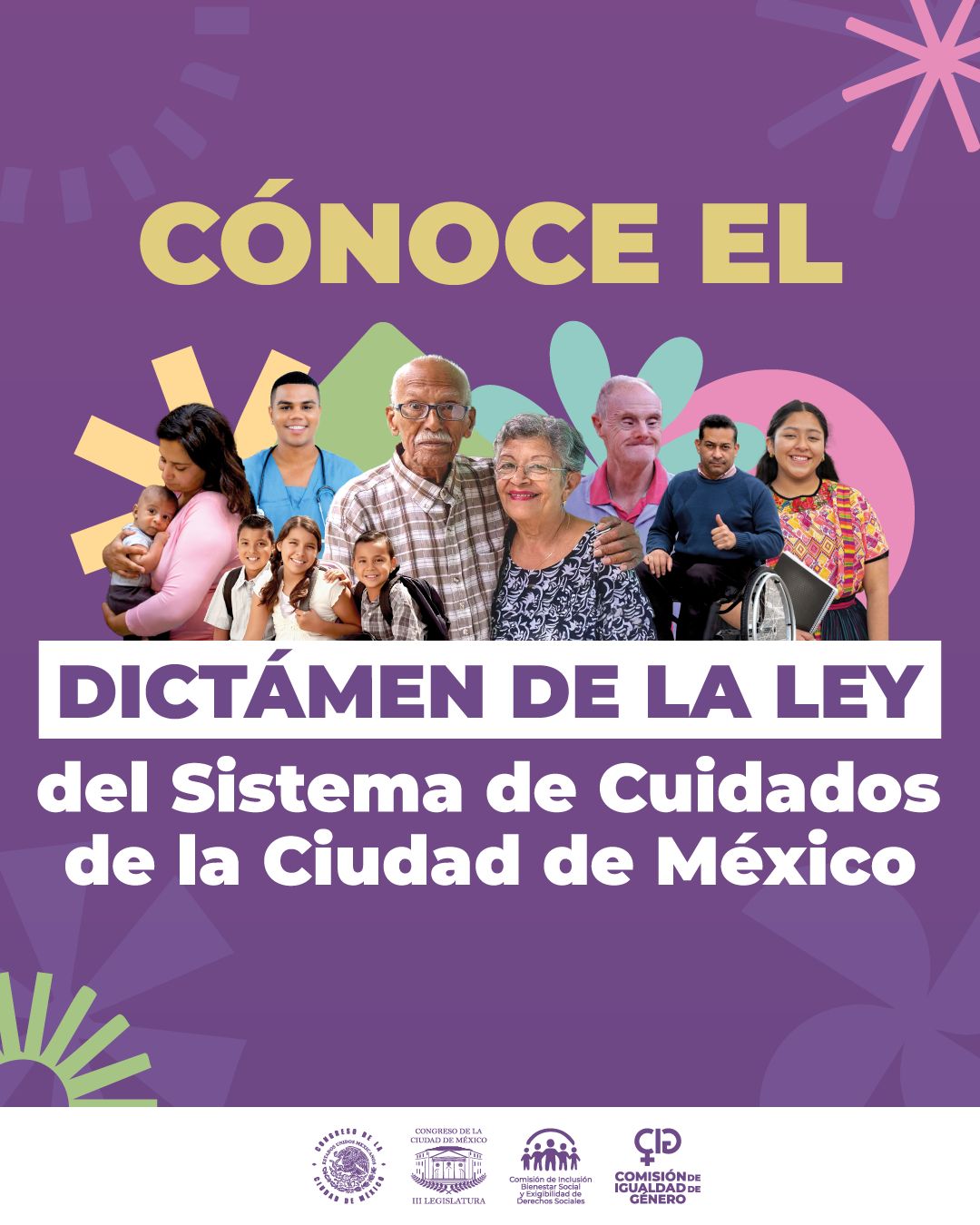 Conoce el dictámen de la ley del sistema de cuidados de la Ciudad de México